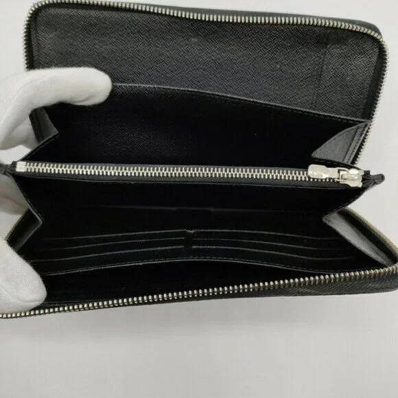 Authentic Louis Vuitton Organizer Damier Graphite Zippy Wallet 335-033022
